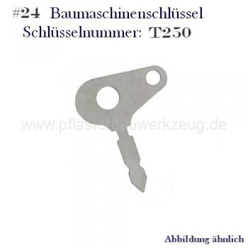 #24 Nr. T250 Zündschlüssel Bosch BaumaschinenSchlüssel Ford Case Agco